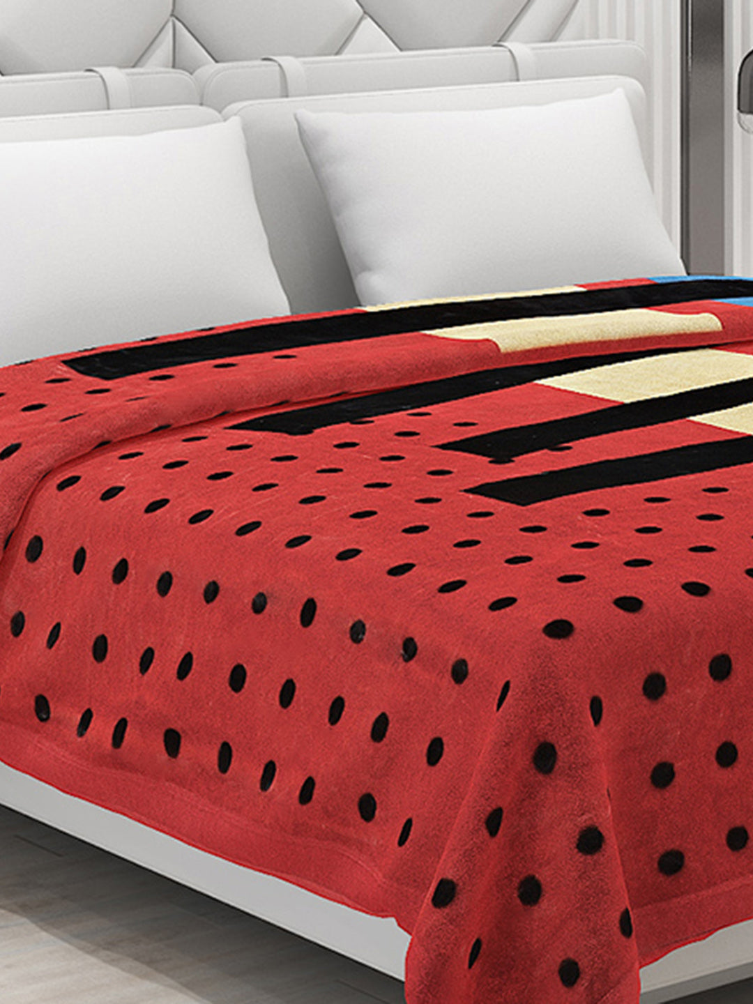 Printed Double Bed Blanket for Heavy Winter -2 Ply