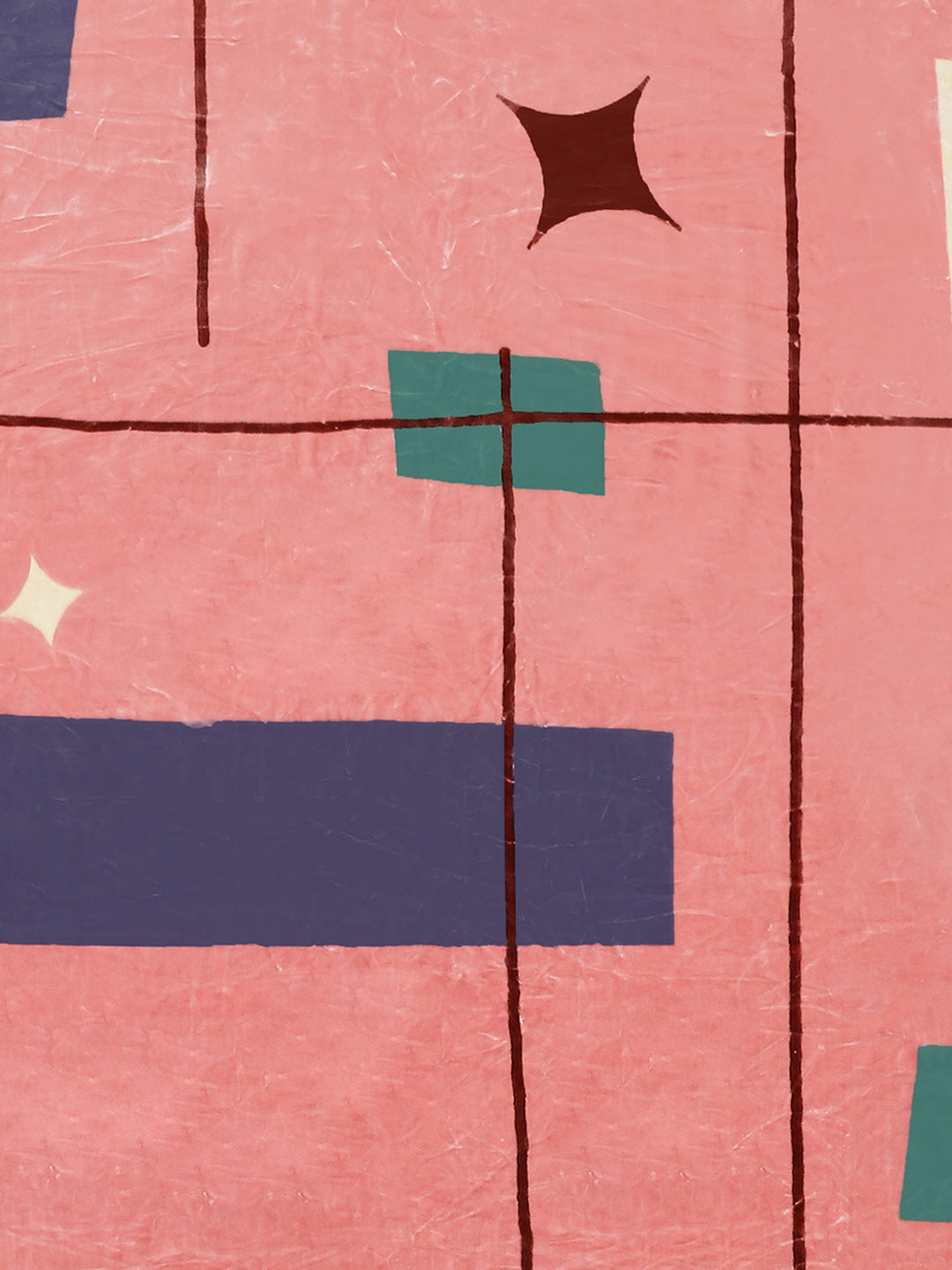 Printed Double Bed Blanket for Heavy Winter -2 Ply