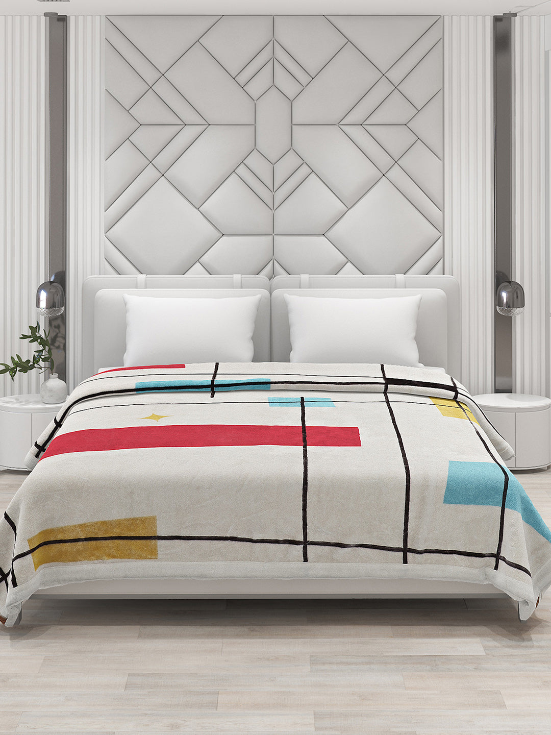 Printed Double Bed Blanket for Heavy Winter -2 Ply