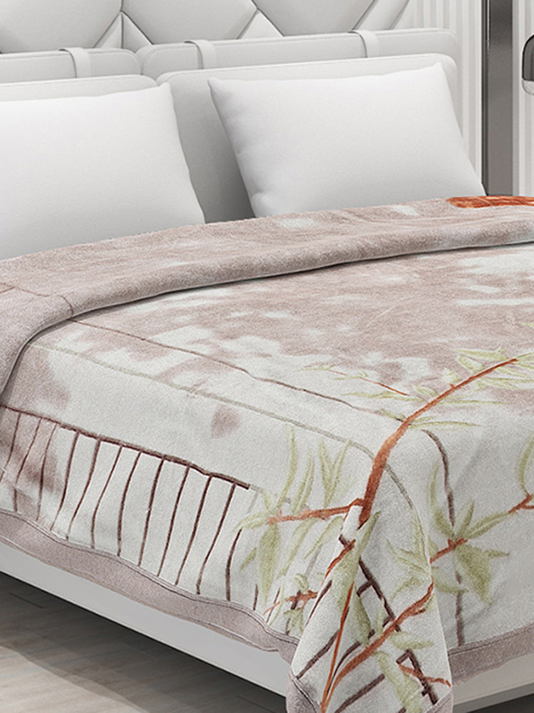 Printed Double Bed Blanket for Heavy Winter -2 Ply