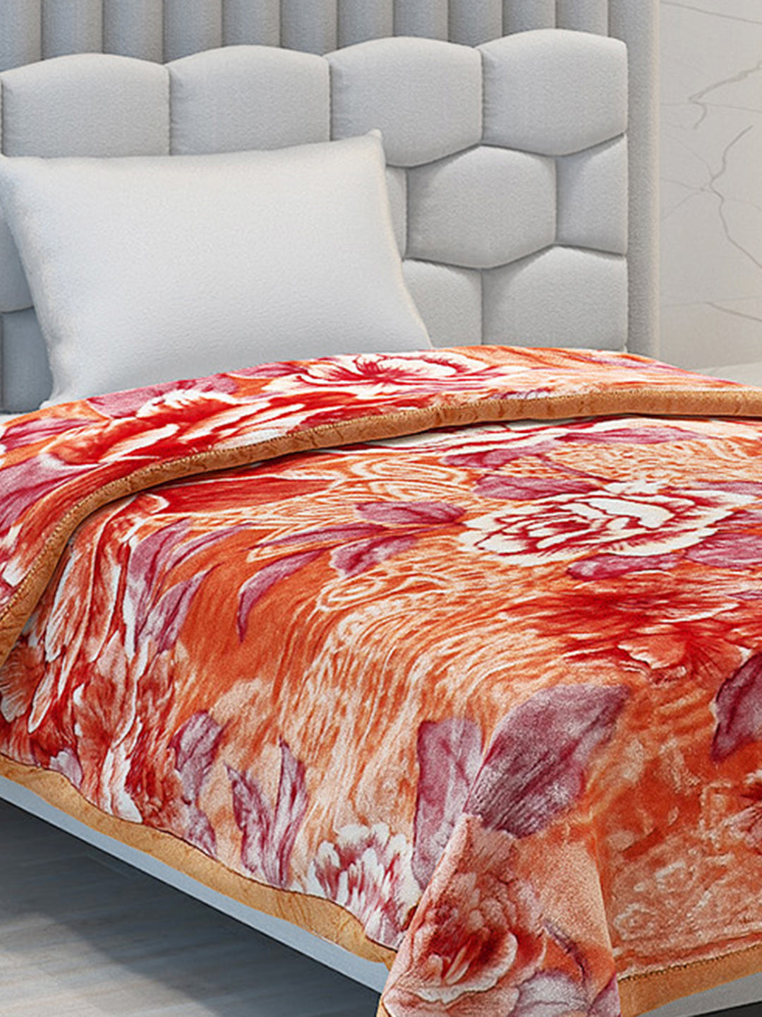 Printed Single Bed Blanket for Heavy Winter -3 Ply