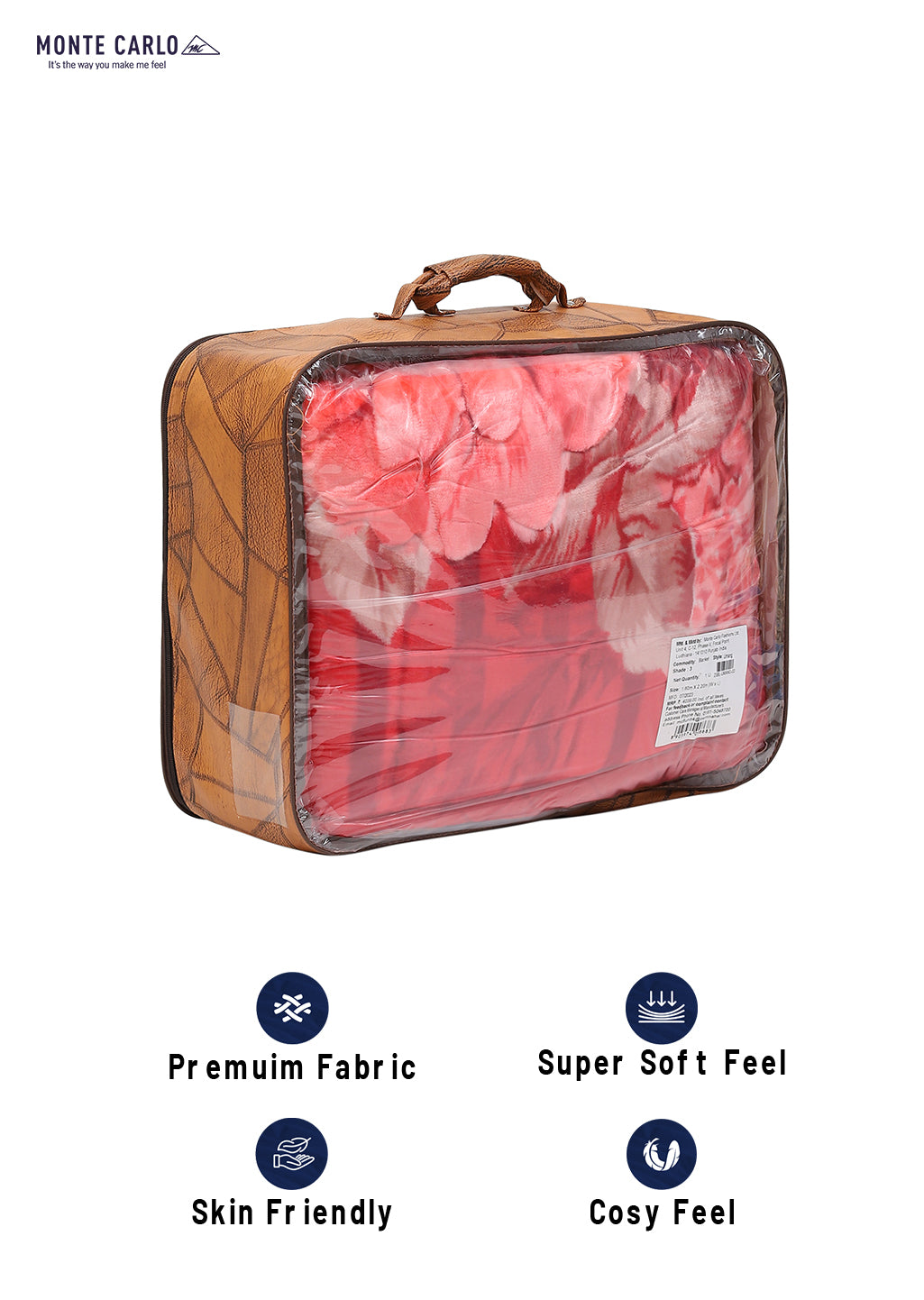 Printed Single Bed Blanket for Heavy Winter -3 Ply