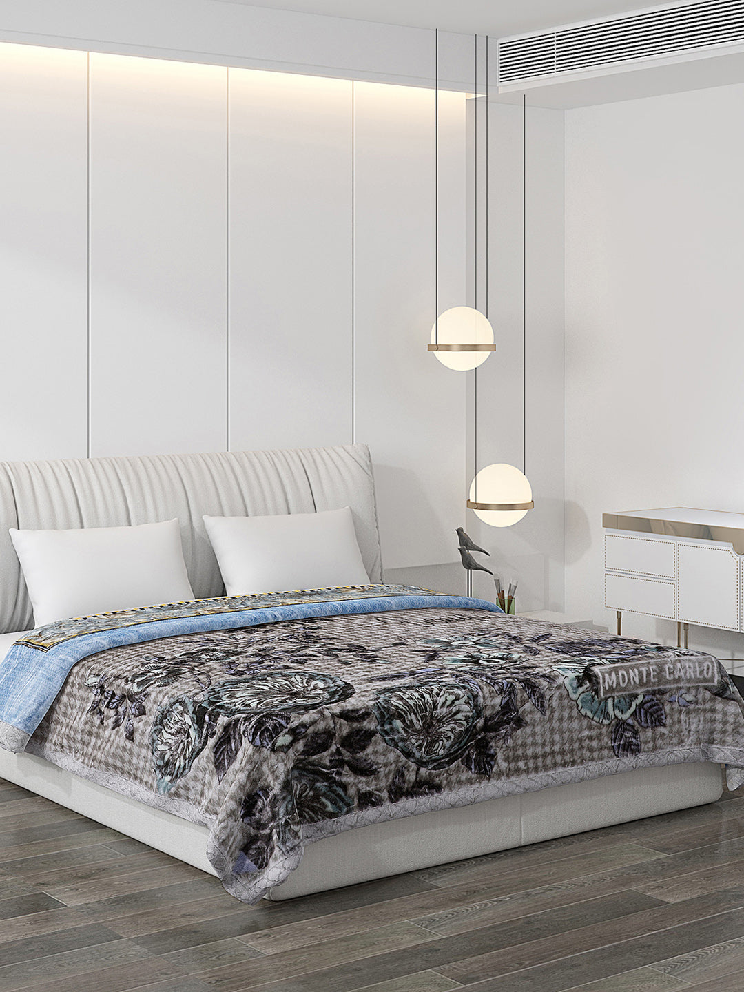 Printed Double Bed Blanket for Heavy Winter -2 Ply