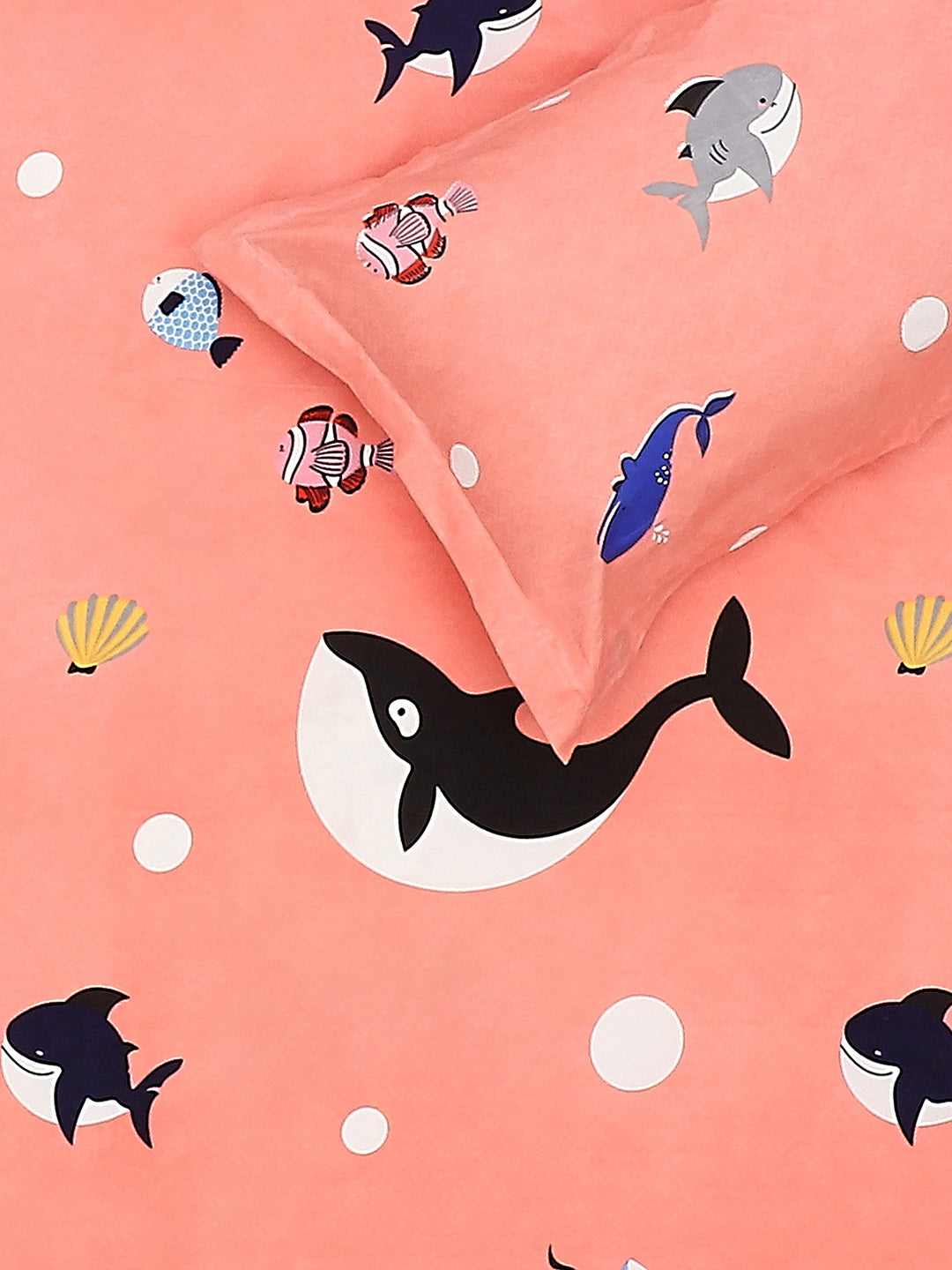 120 GSM  Polyester Double Bed Bedsheet with 2 Pillow Covers - Updated - Updated - Updated