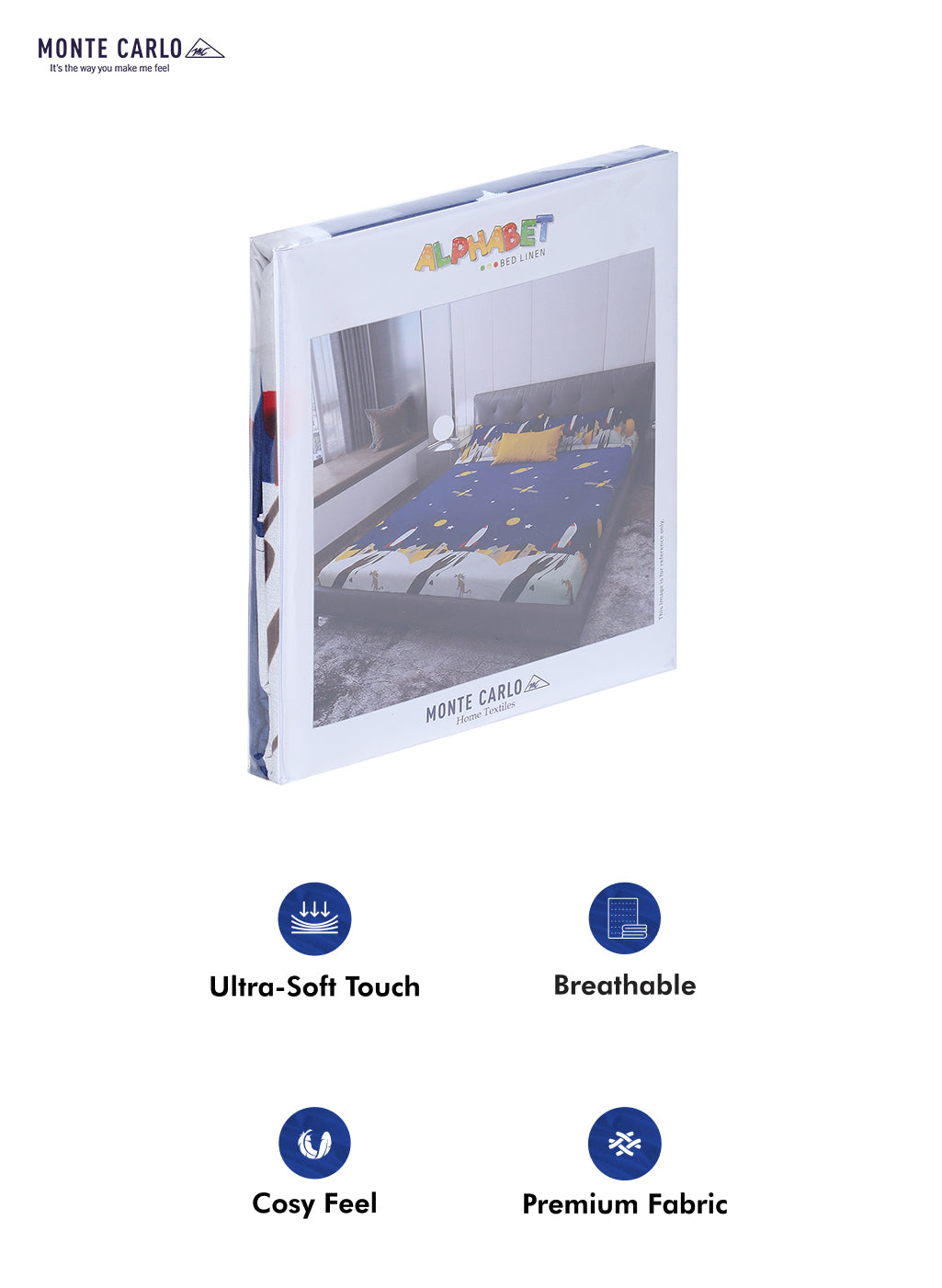 120 GSM  Polyester Double Bed Bedsheet with 2 Pillow Covers - Updated - Updated