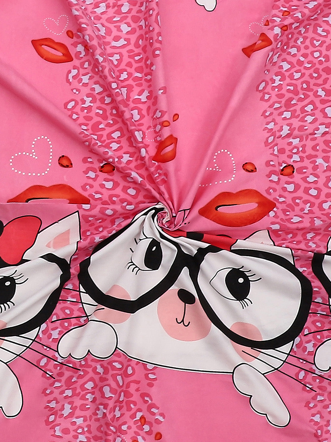 120 GSM  Polyester Double Bed Bedsheet with 2 Pillow Covers - Updated - Updated - Updated