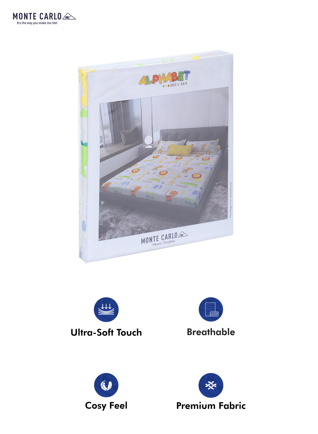 120 GSM  Polyester Double Bed Bedsheet with 2 Pillow Covers - Updated - Updated