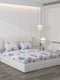 130 GSM Polyester Double Bed Bedsheet with 2 Pillow Covers
