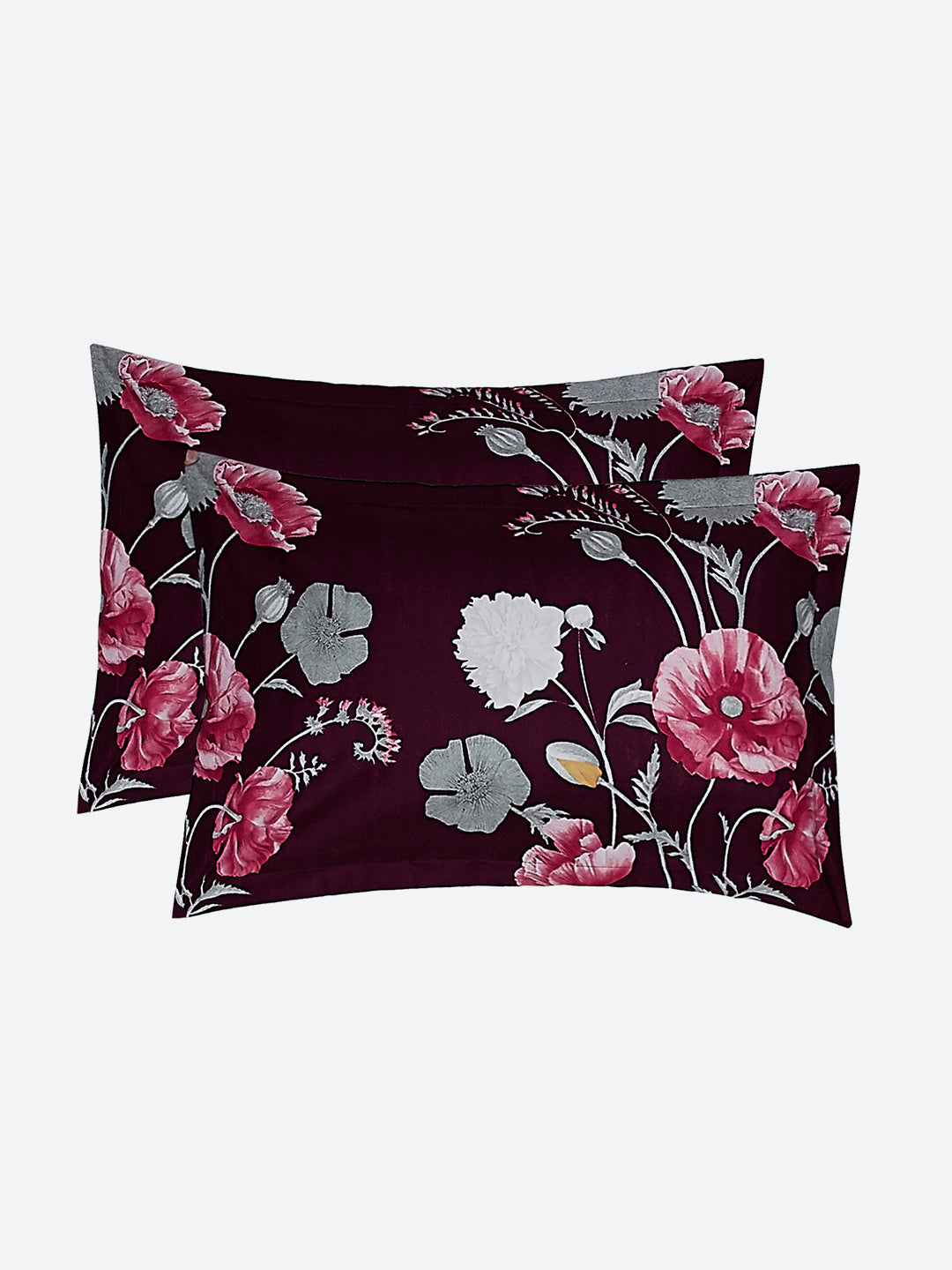 110 GSM Polyester Double Bed Bedsheet with 2 Pillow Covers - Updated - Updated - Updated