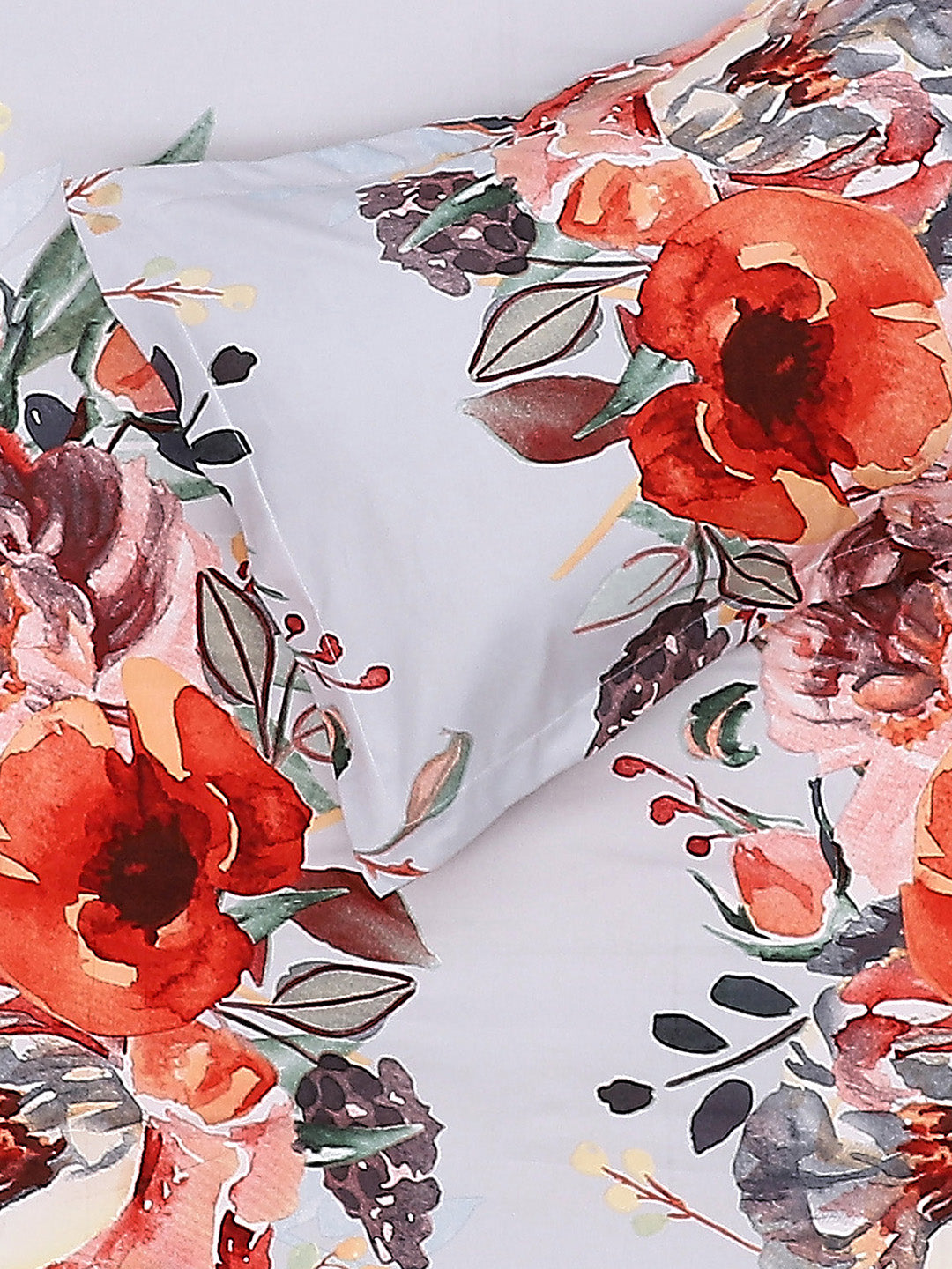 110 GSM Polyester Double Bed Bedsheet with 2 Pillow Covers - Updated - Updated - Updated