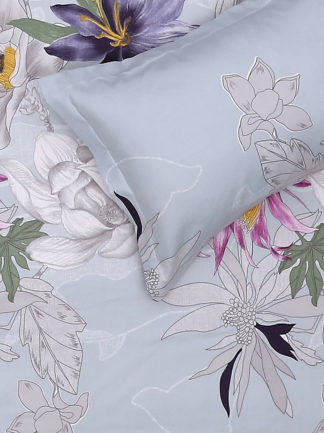 110 GSM Polyester Double Bed Bedsheet with 2 Pillow Covers - Updated - Updated - Updated