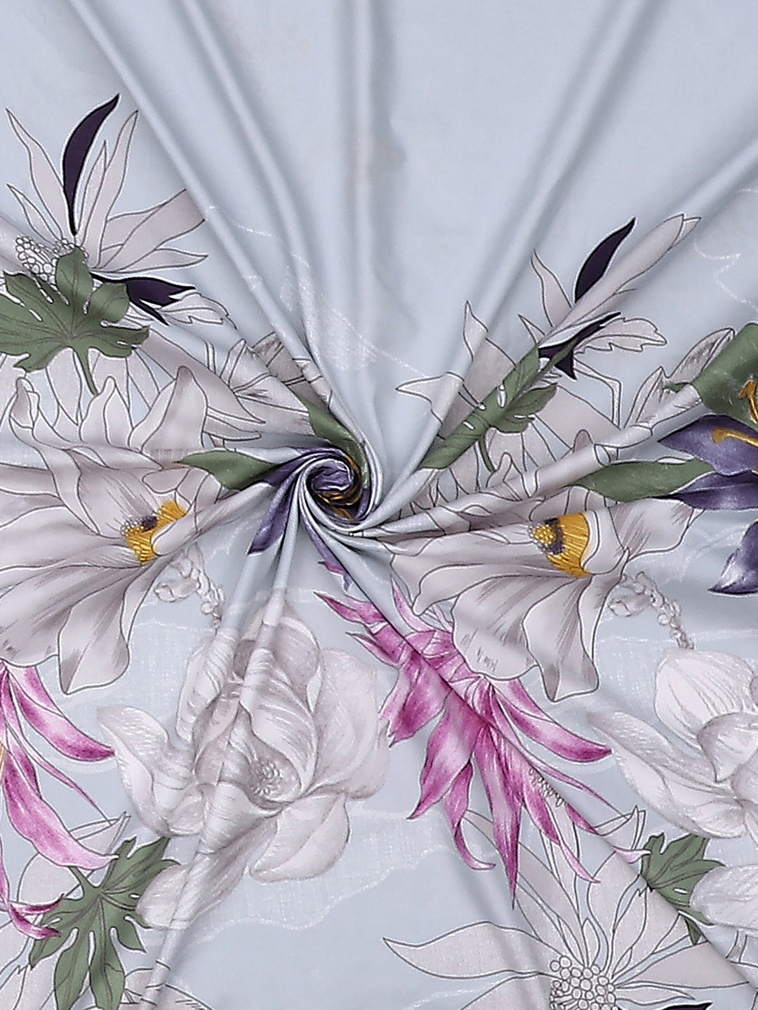 110 GSM Polyester Double Bed Bedsheet with 2 Pillow Covers - Updated - Updated - Updated