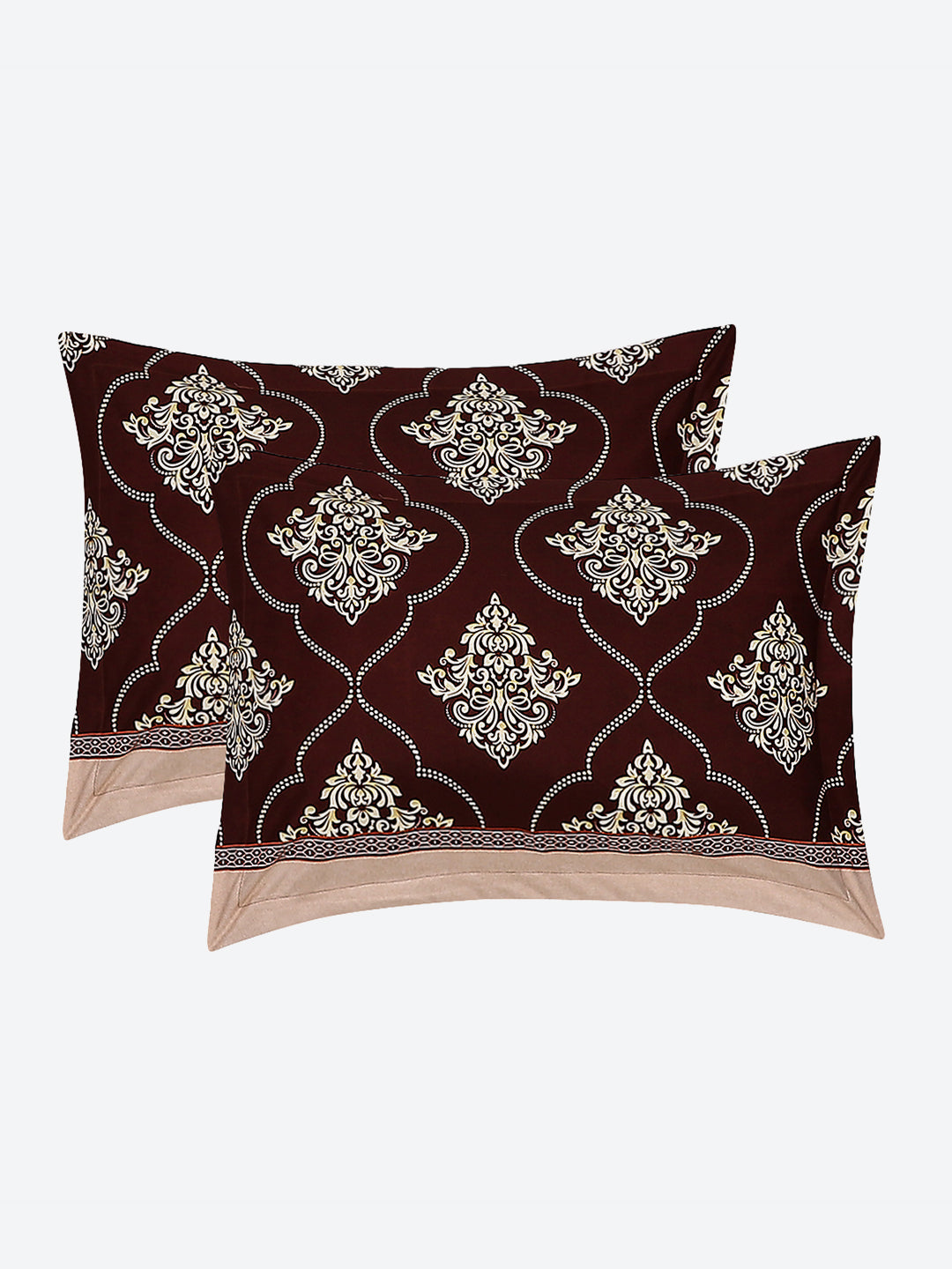 110 GSM Polyester Double Bed Bedsheet with 2 Pillow Covers - Updated - Updated - Updated