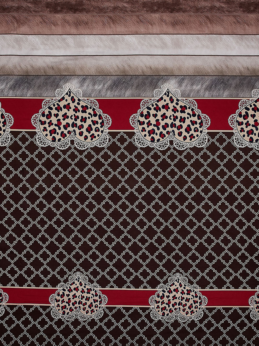 110 GSM Polyester Double Bed Bedsheet with 2 Pillow Covers - Updated - Updated - Updated