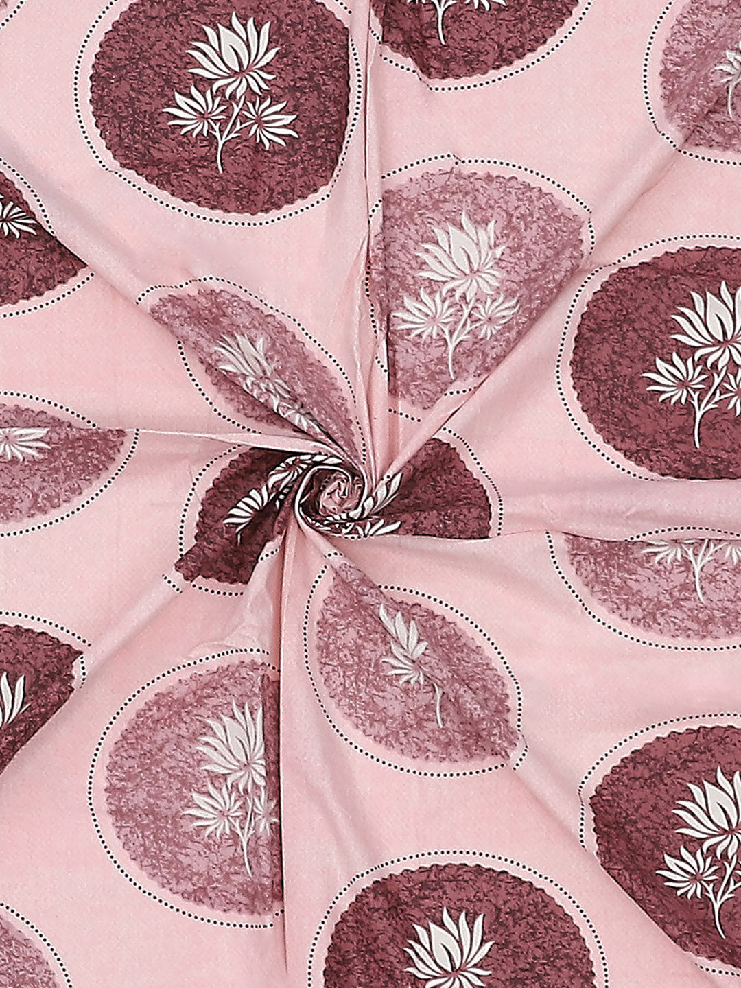 104 TC Cotton Double Bed Bedsheet with 2 Pillow Covers - Updated - Updated - Updated