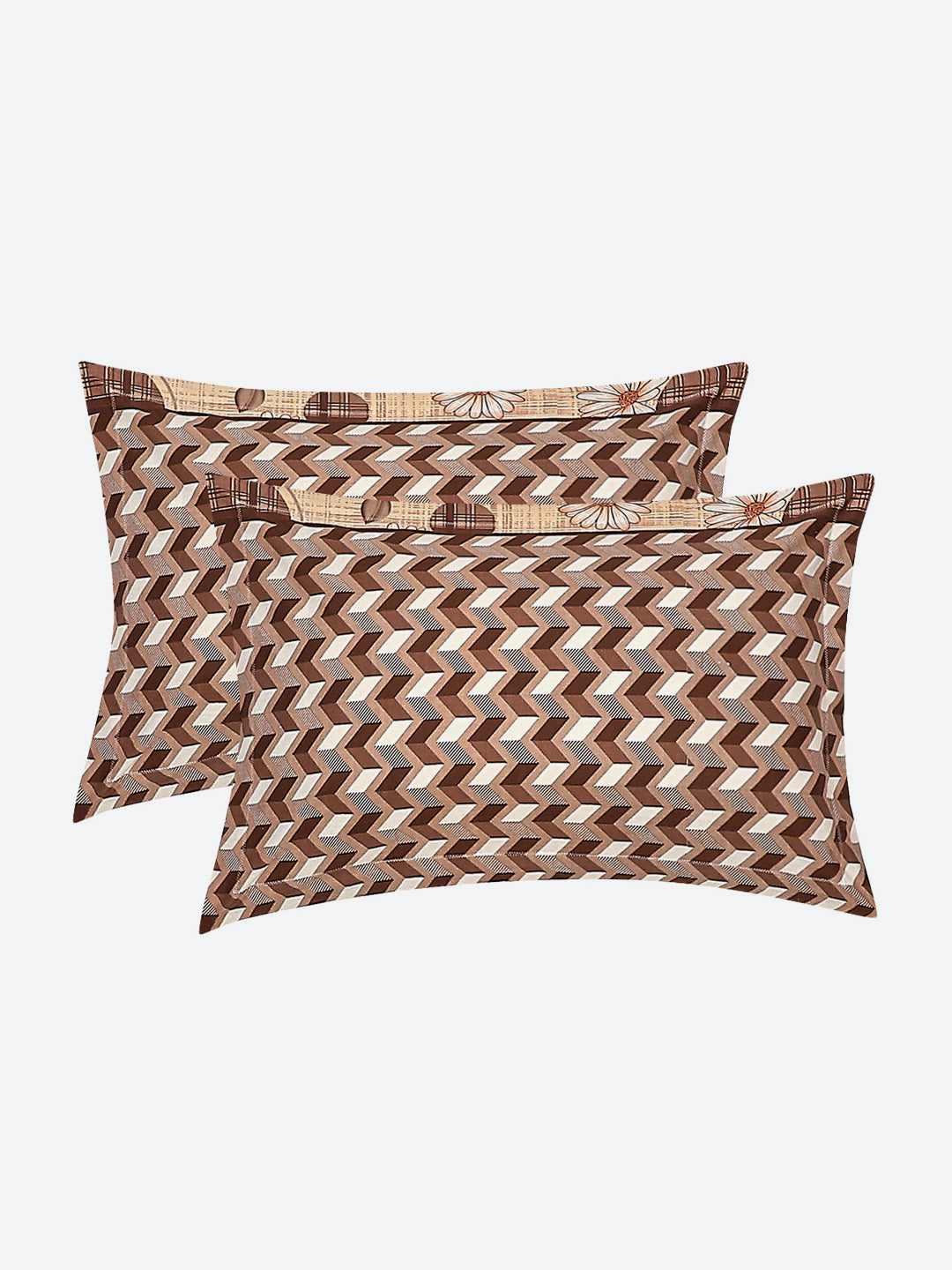 104 TC Cotton Double Bed Bedsheet with 2 Pillow Covers - Updated - Updated - Updated