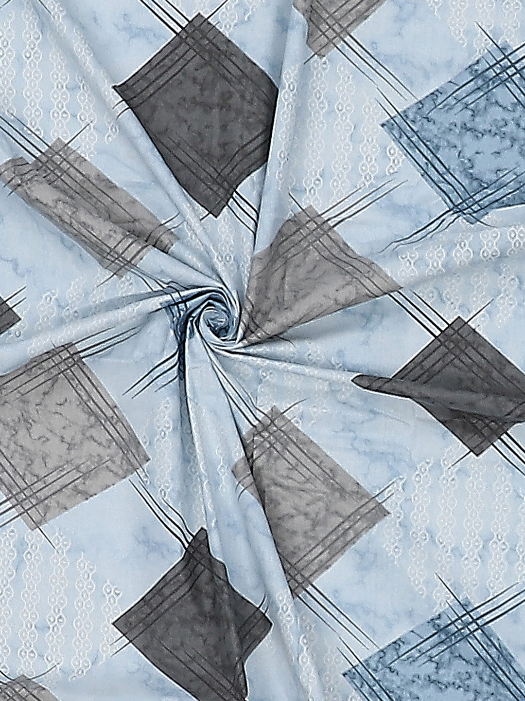 104 TC Cotton Double Bed Bedsheet with 2 Pillow Covers - Updated - Updated - Updated