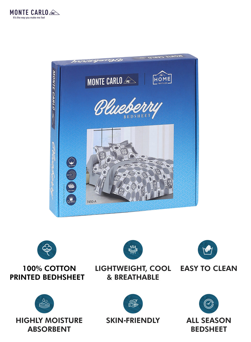 104 TC Cotton Double Bed Bedsheet with 2 Pillow Covers - Updated - Updated - Updated