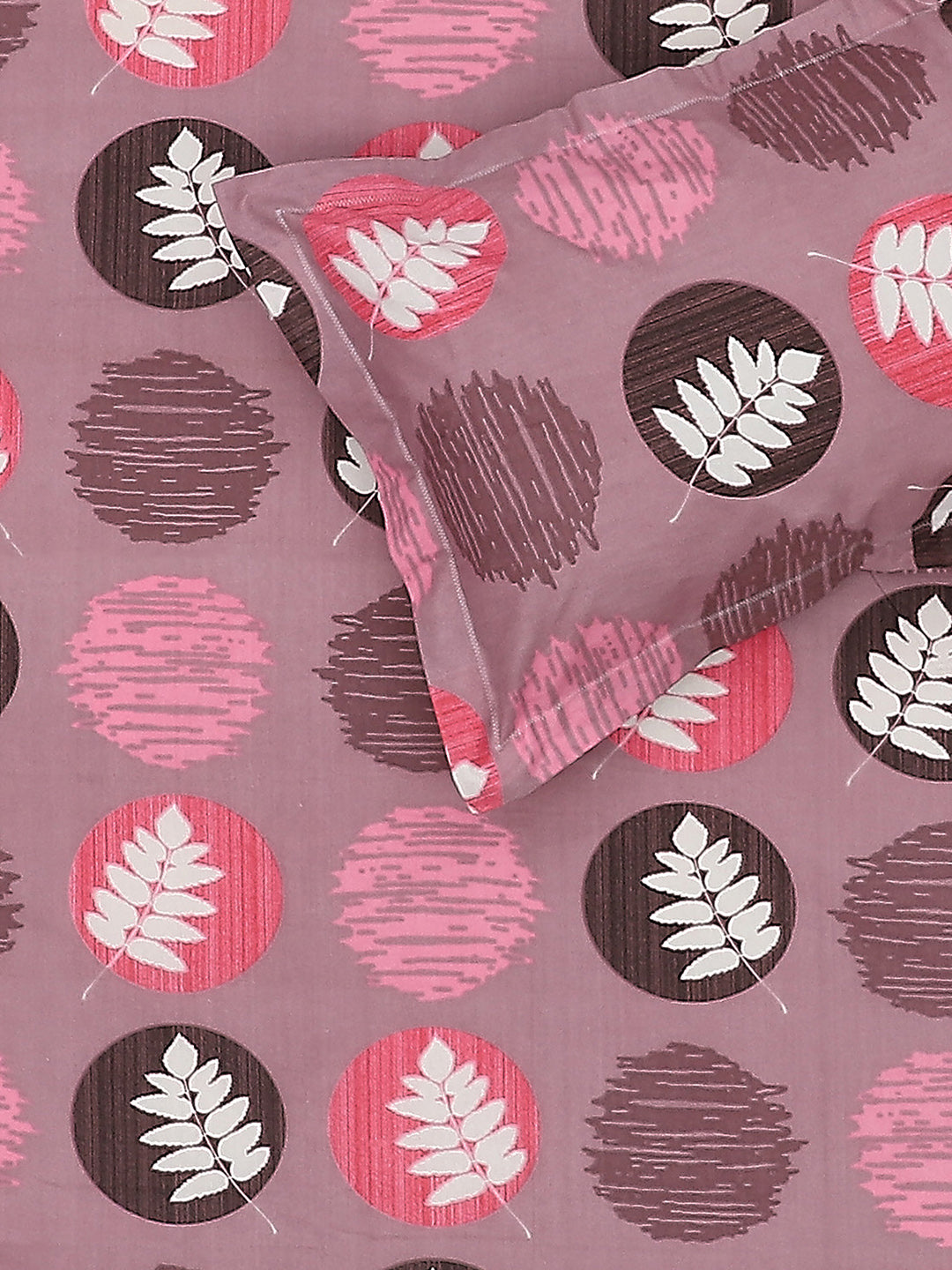 104 TC Cotton Double Bed Bedsheet with 2 Pillow Covers - Updated - Updated