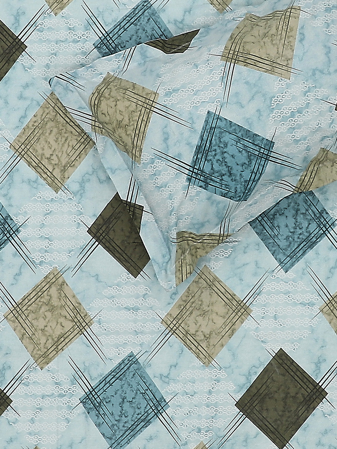 104 TC Cotton Double Bed Bedsheet with 2 Pillow Covers - Updated - Updated