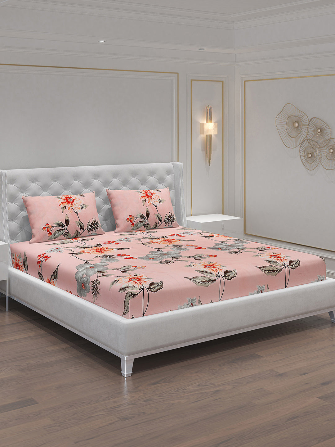 MOCA by Monte Carlo 120 GSM Microfibre Double Bedsheet with 2 Pillow Covers