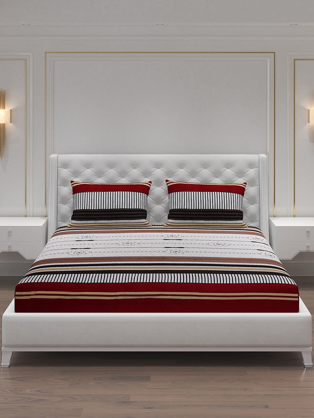 MOCA by Monte Carlo 120 GSM Microfibre Double Bedsheet with 2 Pillow Covers