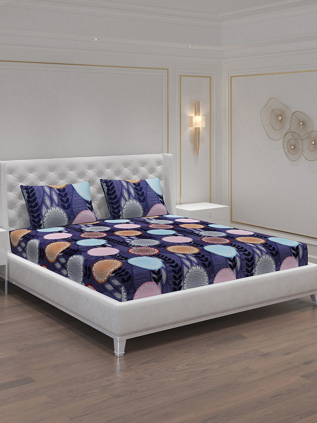 MOCA by Monte Carlo 120 GSM Microfibre Double Bedsheet with 2 Pillow Covers