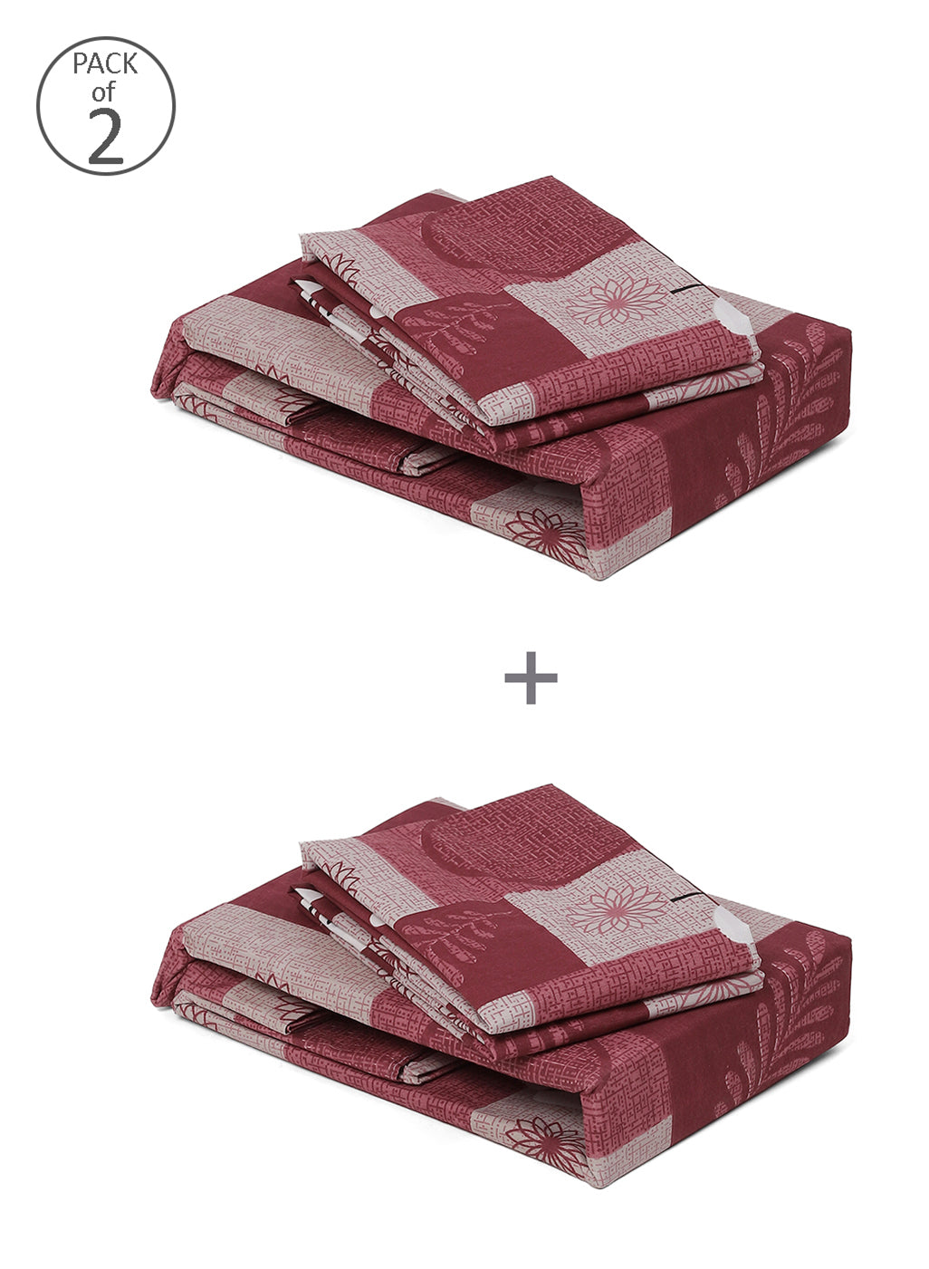 MOCA by Monte Carlo 120 GSM Microfibre Double Bedsheet (2 Pcs Set)
