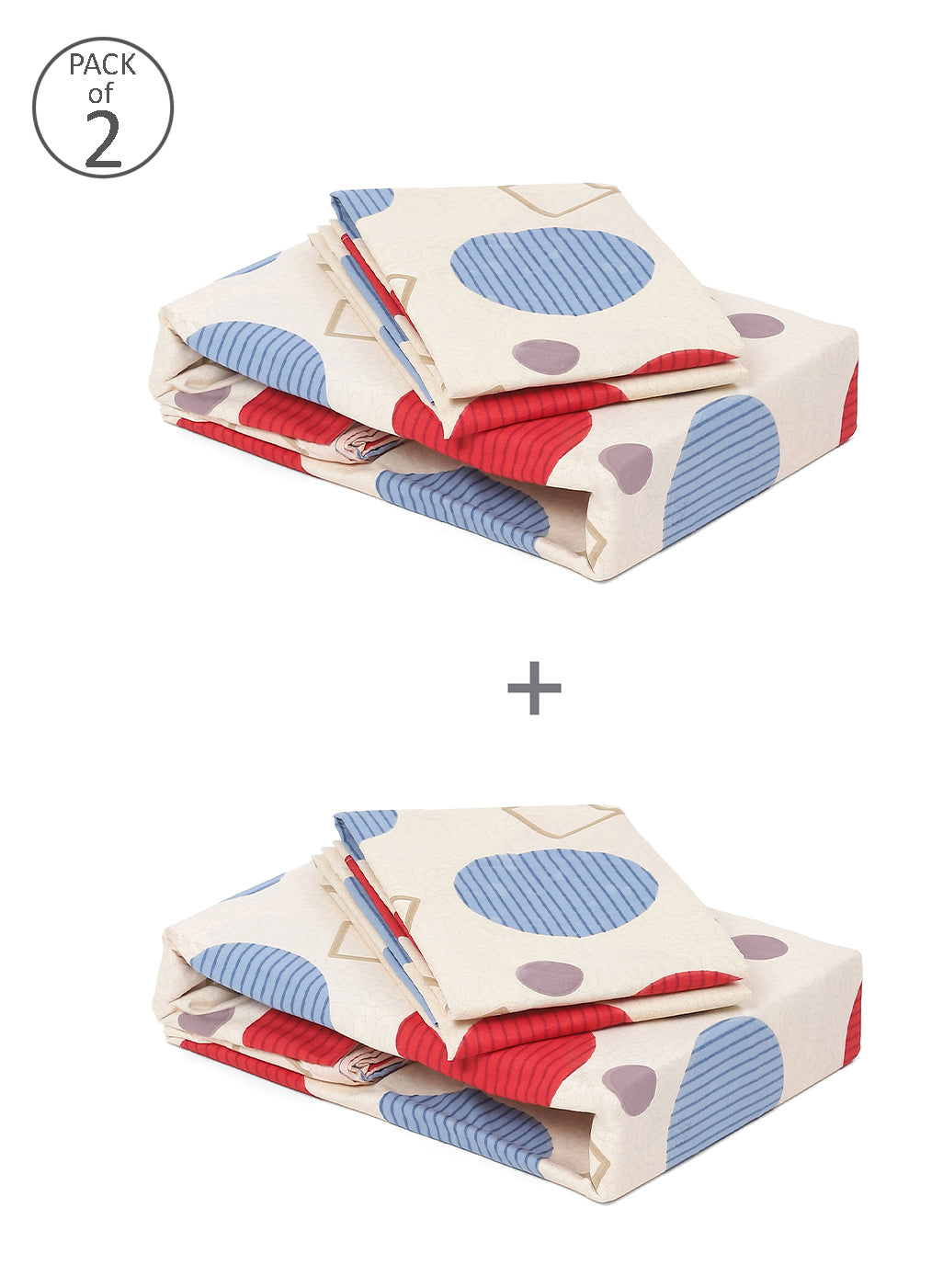 MOCA by Monte Carlo 120 GSM Microfibre Double Bedsheet (2 Pcs Set)