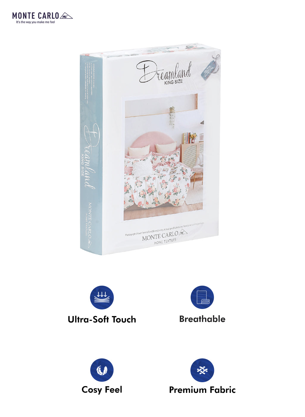 130 GSM Polyester Double Bed Bedsheet with 2 Pillow Covers