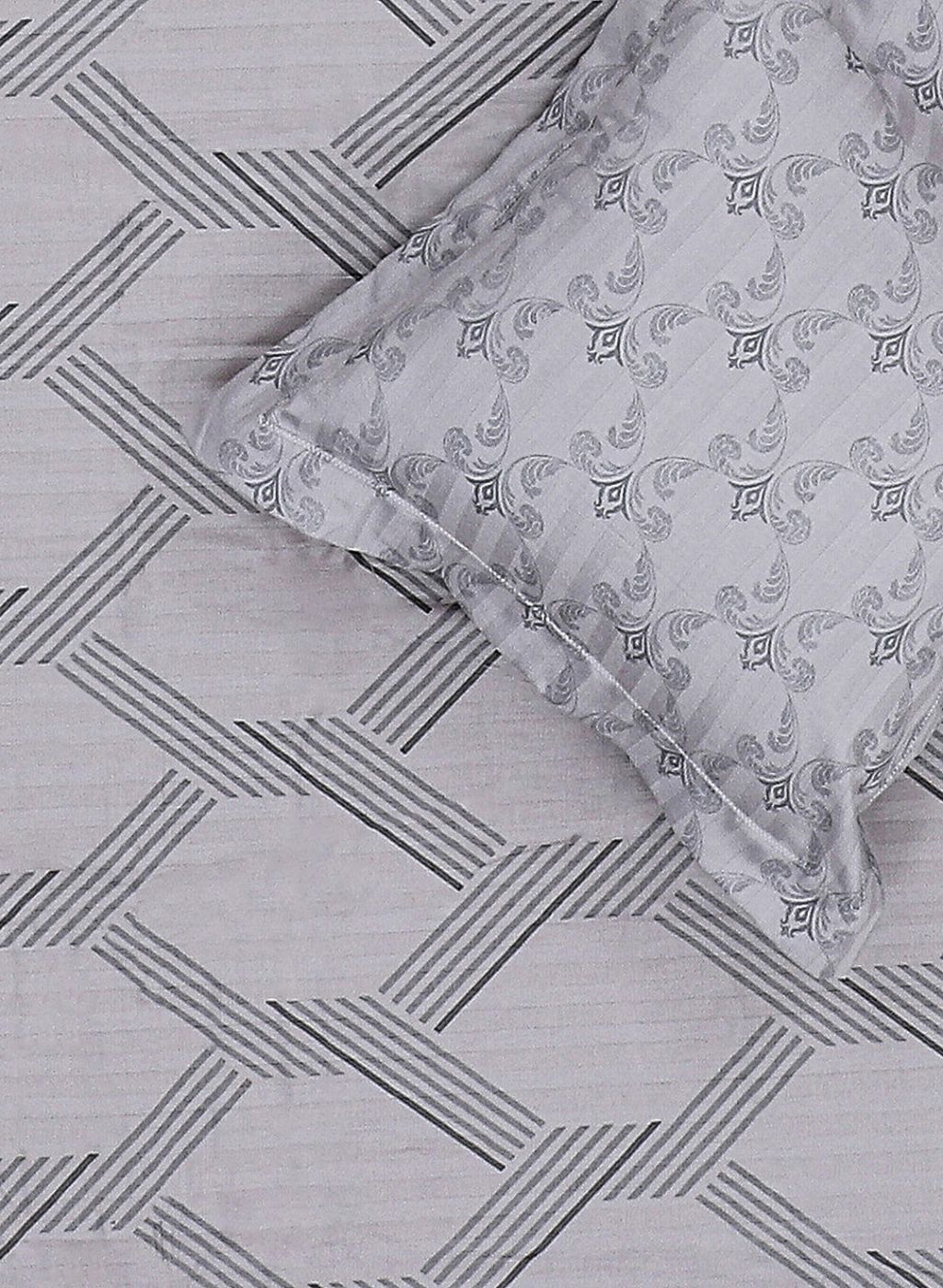 210TC Pure Cotton King Bedsheet with 2 Pillow Covers