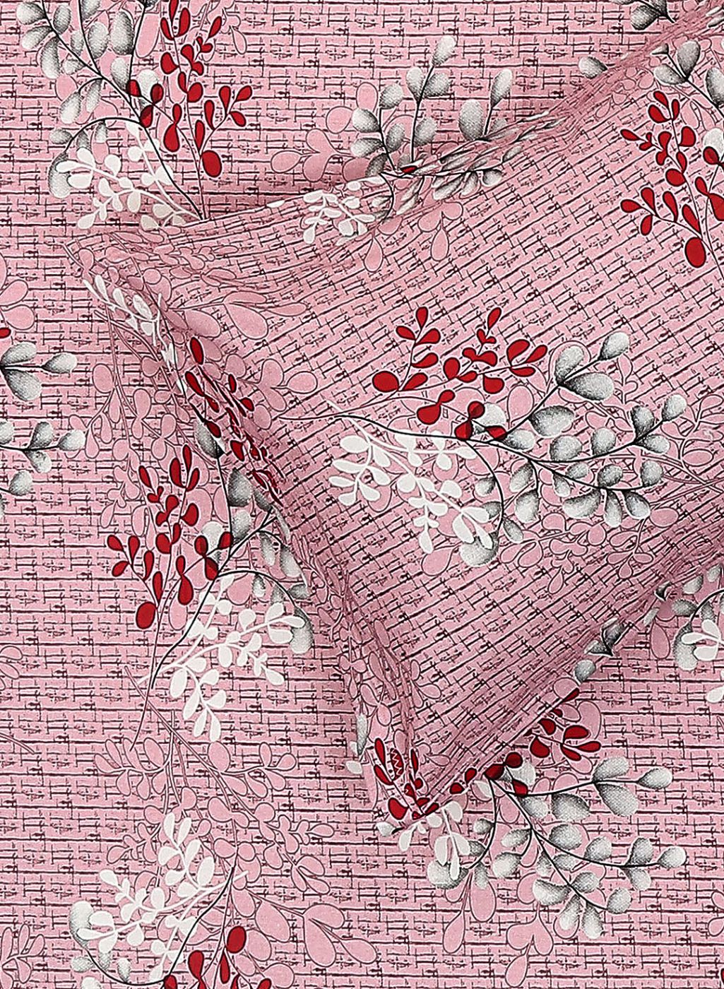 144TC Pure Cotton Single Bedsheet with 1 Pillow Covers