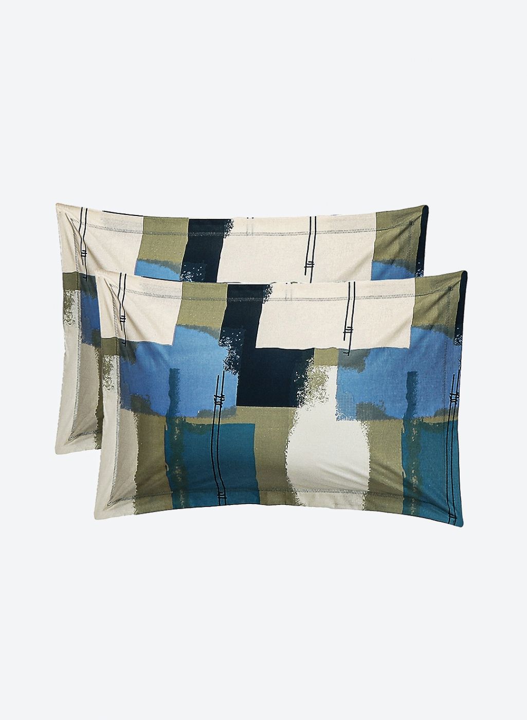 140TC Pure Cotton Queen Bedsheet with 2 Pillow Covers