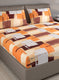 140TC Pure Cotton Queen Bedsheet with 2 Pillow Covers