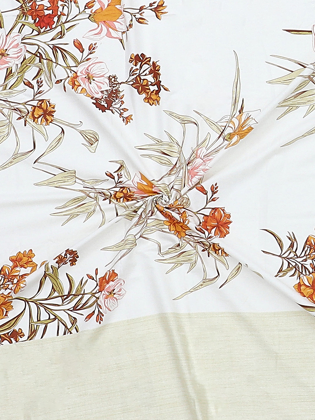 140 TC Cotton Double Bed Bedsheet with 2 Pillow Covers