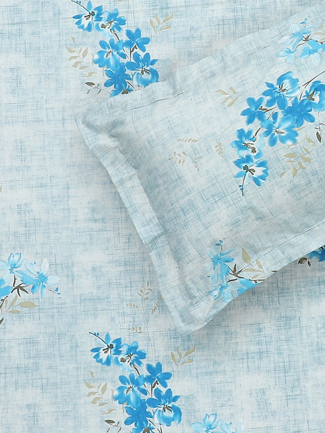 140 TC Cotton Double Bed Bedsheet with 2 Pillow Covers