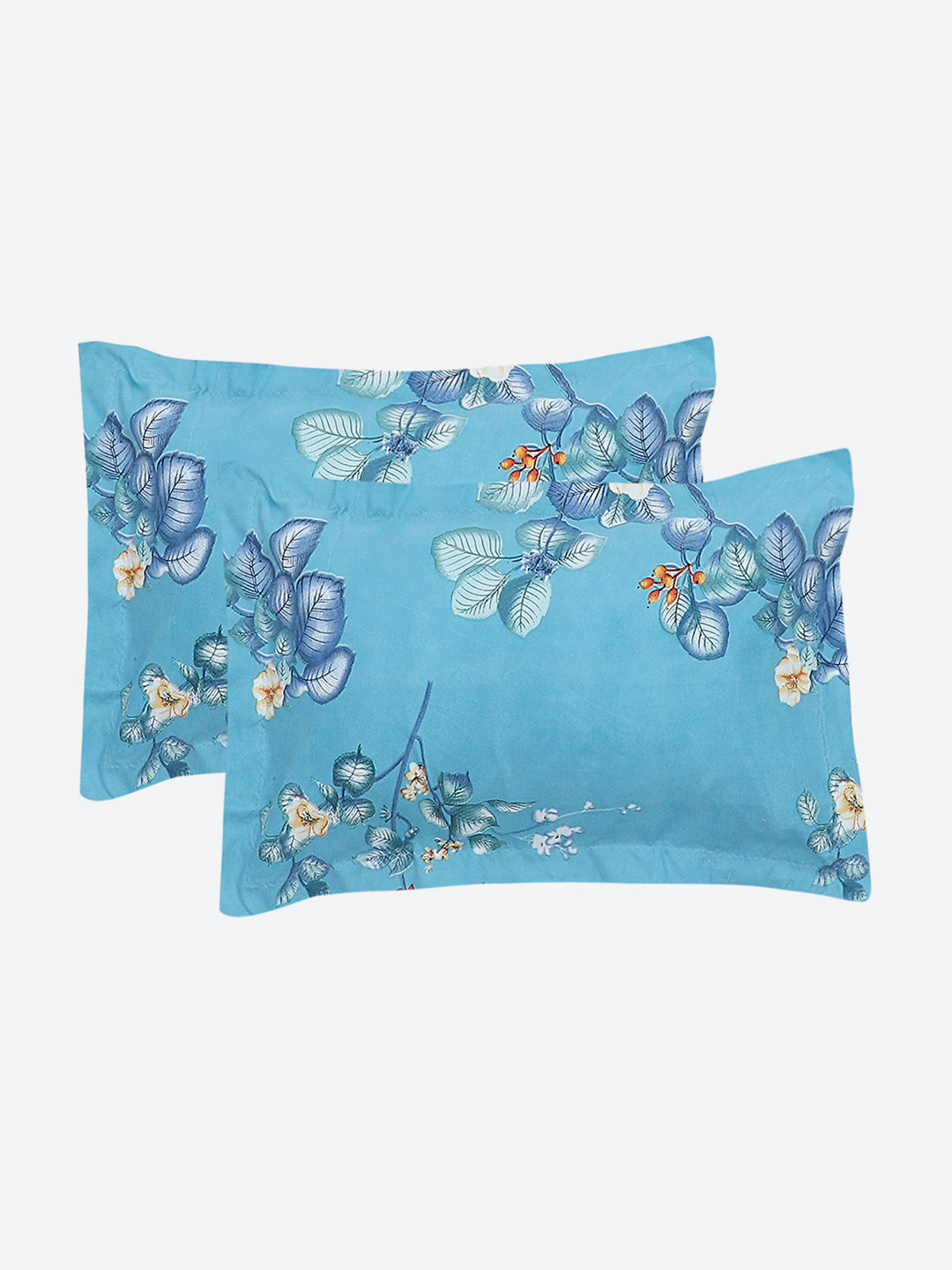 130 GSM  Polyester Double Bed Bedsheet with 2 Pillow Covers