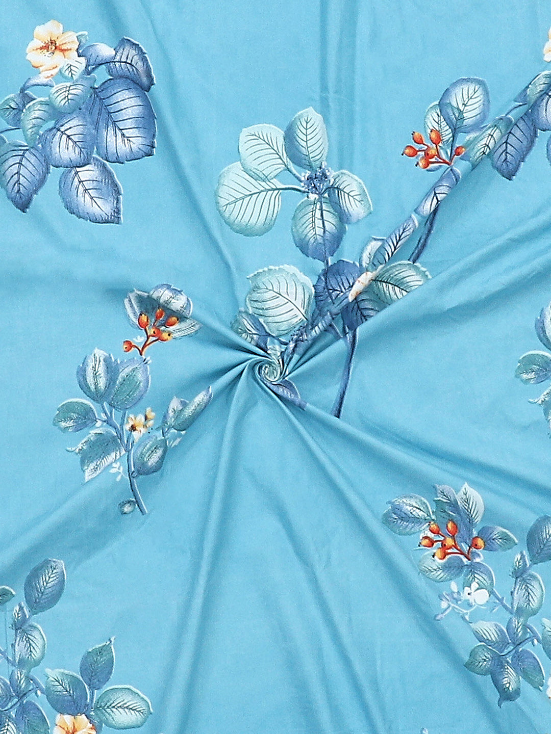 130 GSM  Polyester Double Bed Bedsheet with 2 Pillow Covers