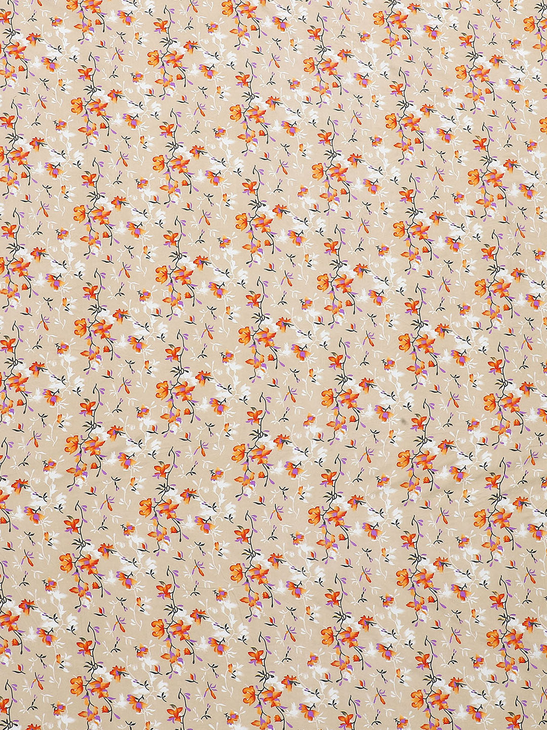 130 GSM  Polyester Double Bed Bedsheet with 2 Pillow Covers