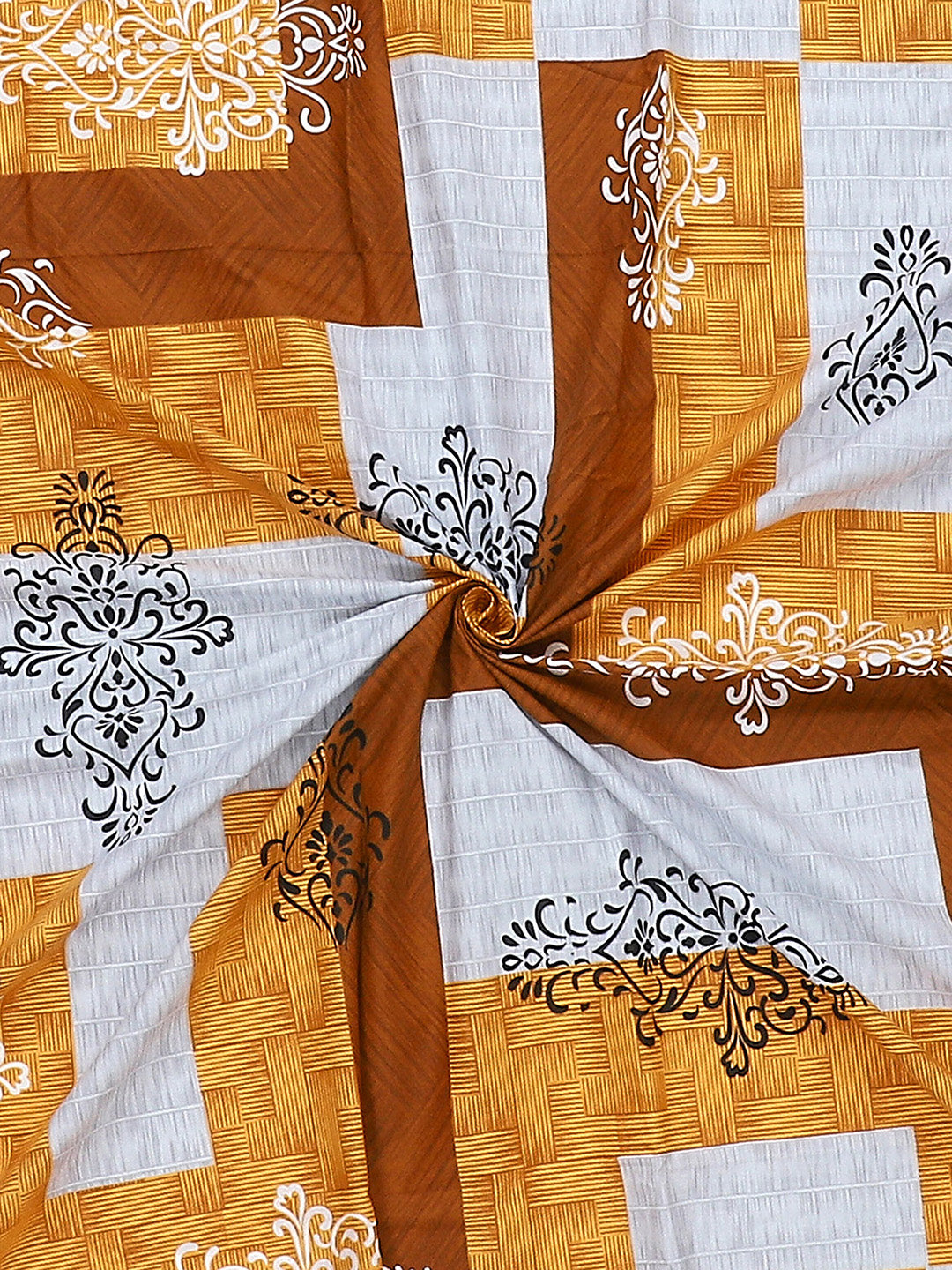 140 TC Cotton Double Bed Bedsheet with 2 Pillow Covers