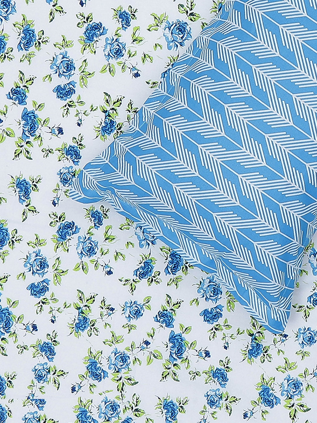 MOCA by Monte Carlo 104 TC Cotton Double Bedsheet with 2 Pillow Covers