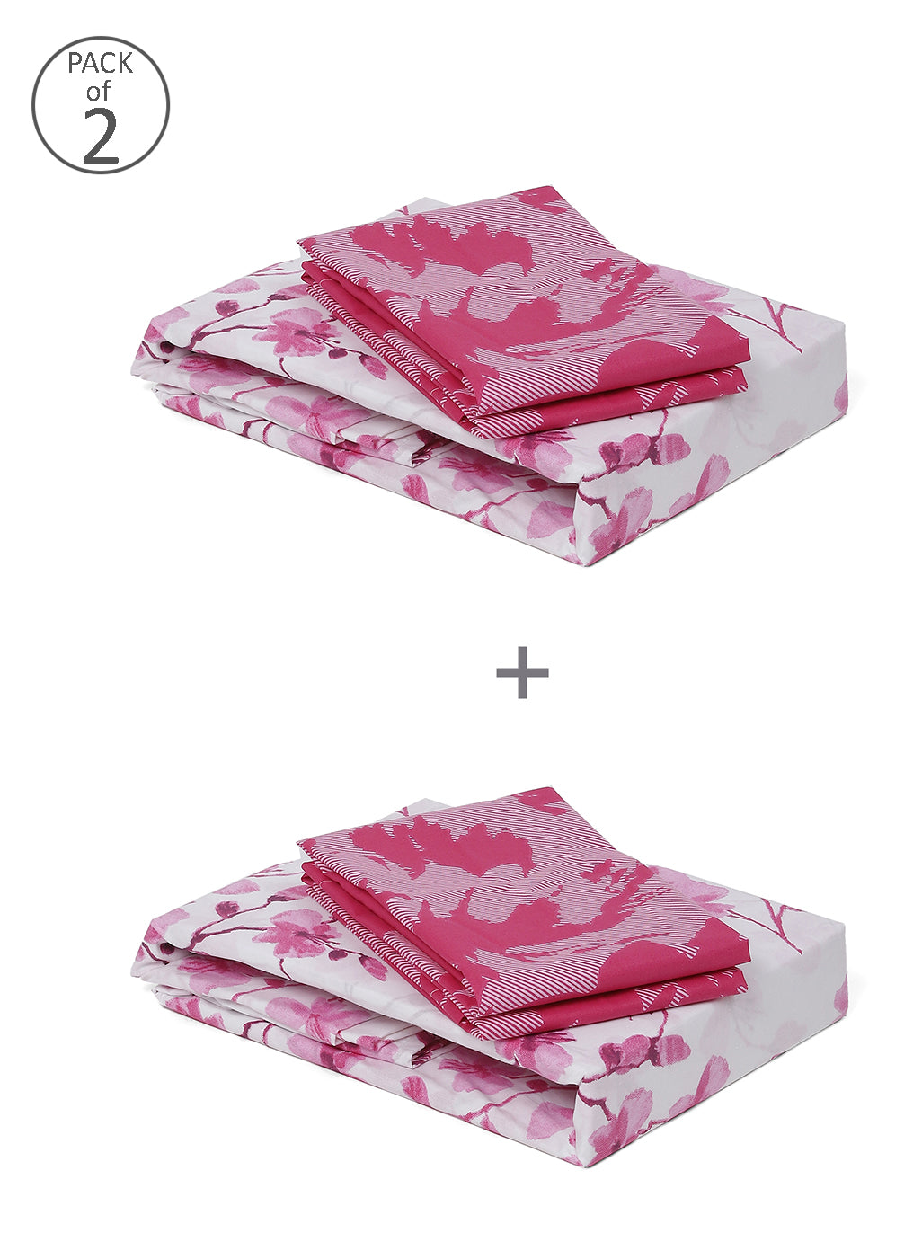 MOCA by Monte Carlo 104 GSM Cotton Double Bedsheet (2 Pcs Set)