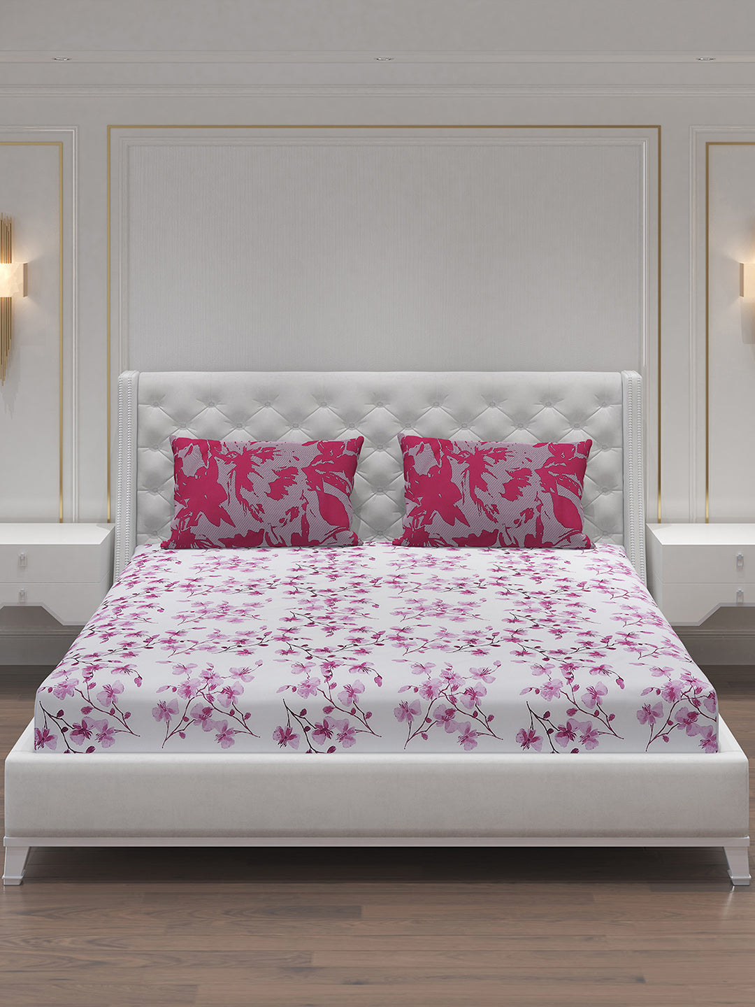 MOCA by Monte Carlo 104 GSM Cotton Double Bedsheet (2 Pcs Set)