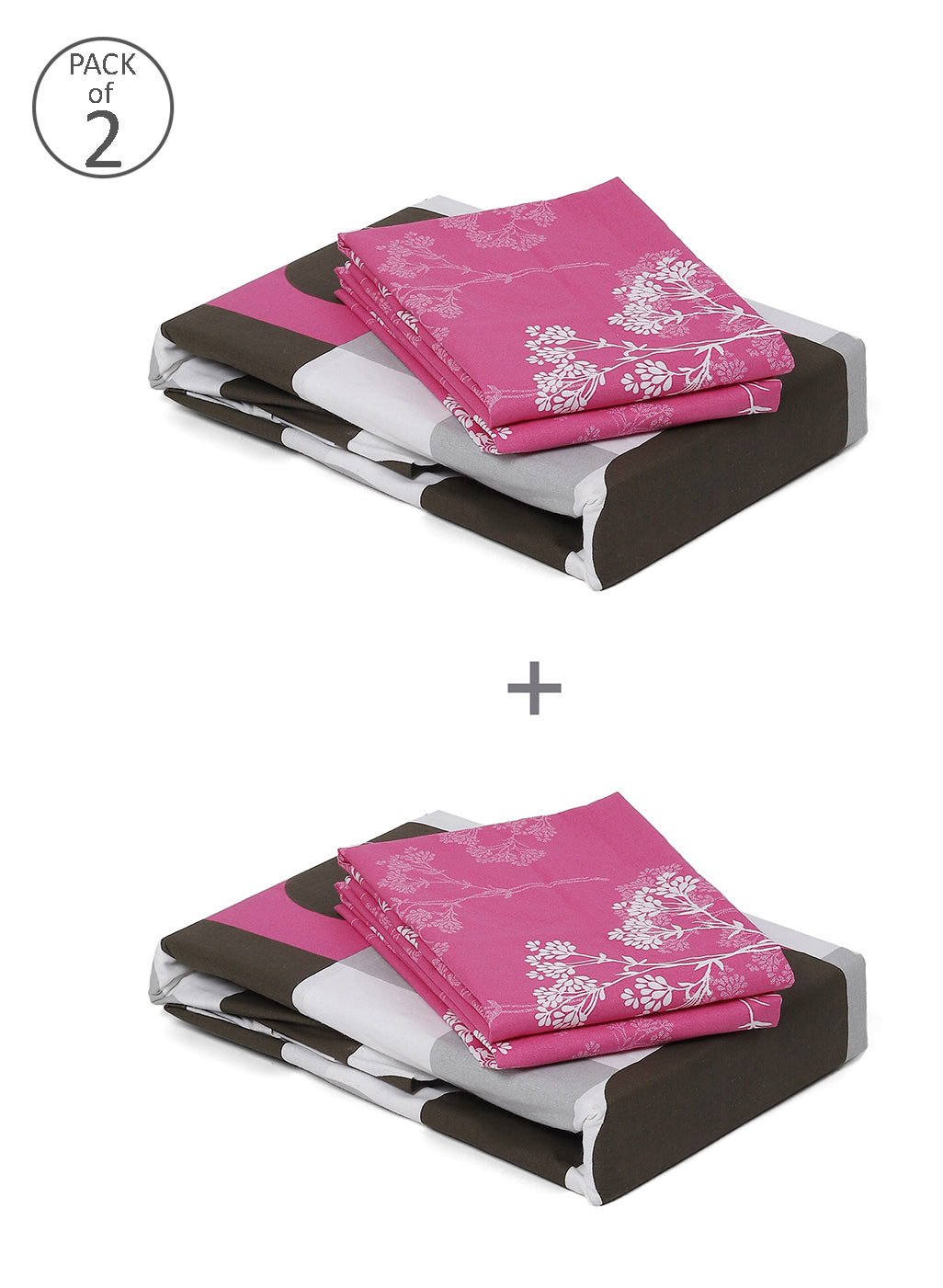 MOCA by Monte Carlo 104 GSM Cotton Double Bedsheet (2 Pcs Set)