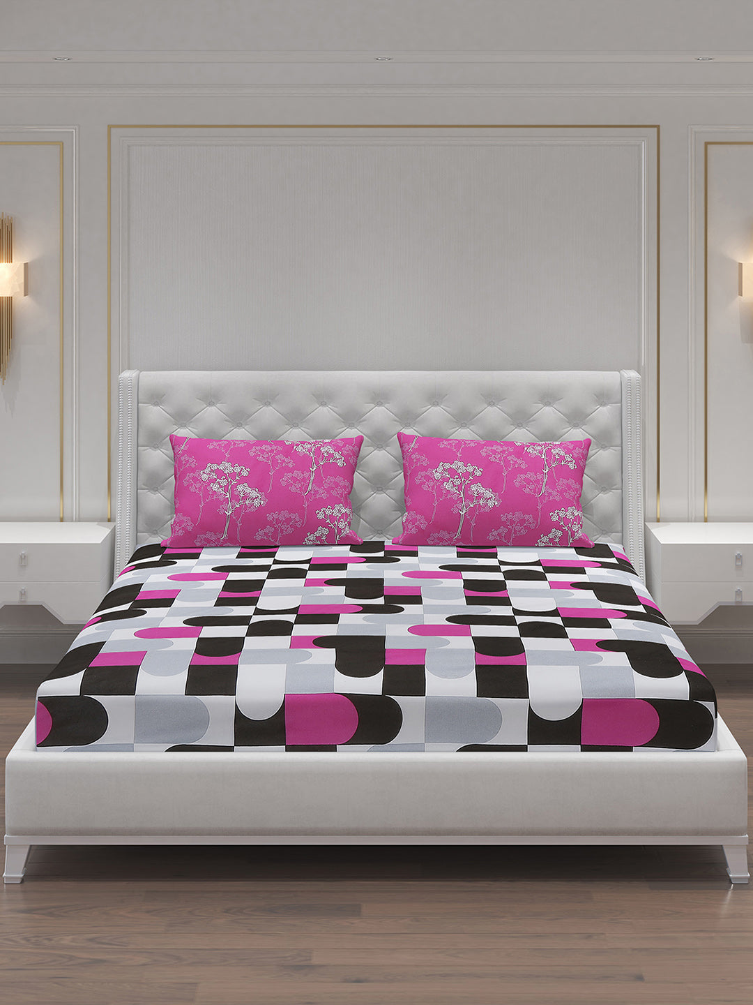 MOCA by Monte Carlo 104 GSM Cotton Double Bedsheet (2 Pcs Set)