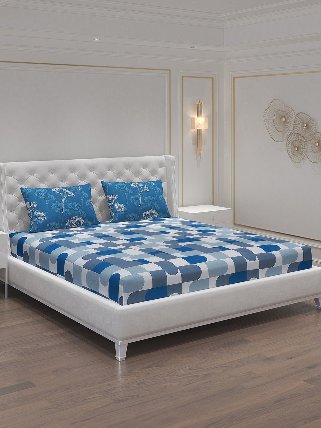 MOCA by Monte Carlo 104 GSM Cotton Double Bedsheet (2 Pcs Set)