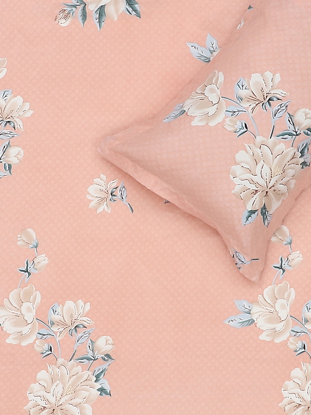 120 GSM  Polyester Double Bed Bedsheet with 2 Pillow Covers - Updated - Updated