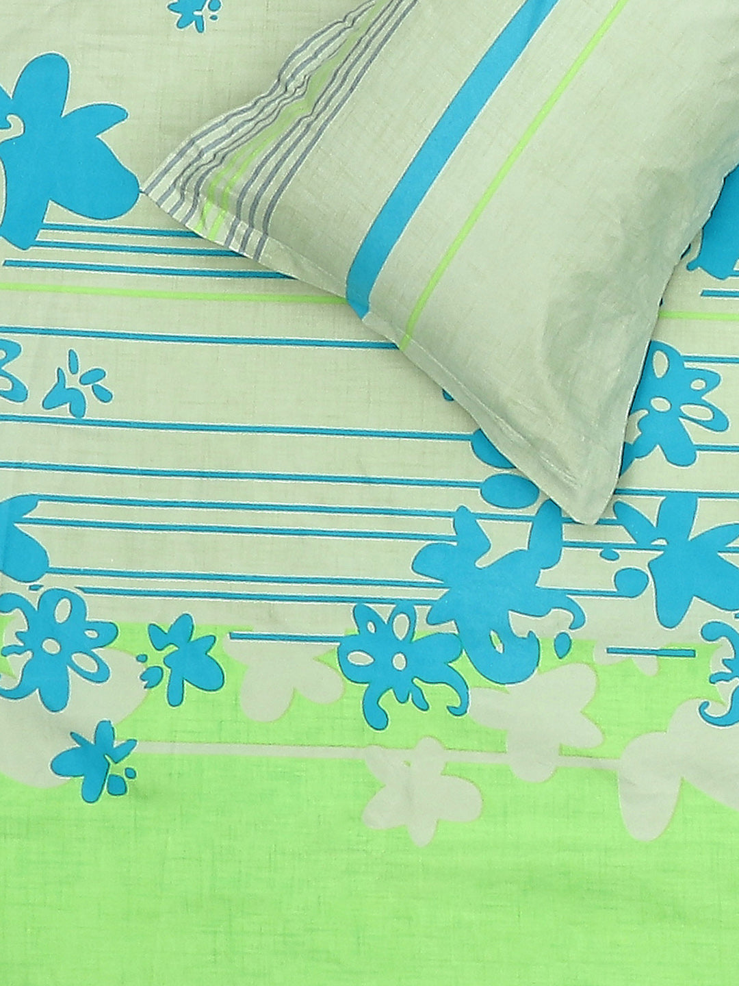 120 GSM  Polyester Double Bed Bedsheet with 2 Pillow Covers - Updated - Updated