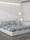 130 GSM Polyester Double Bed Bedsheet with 2 Pillow Covers