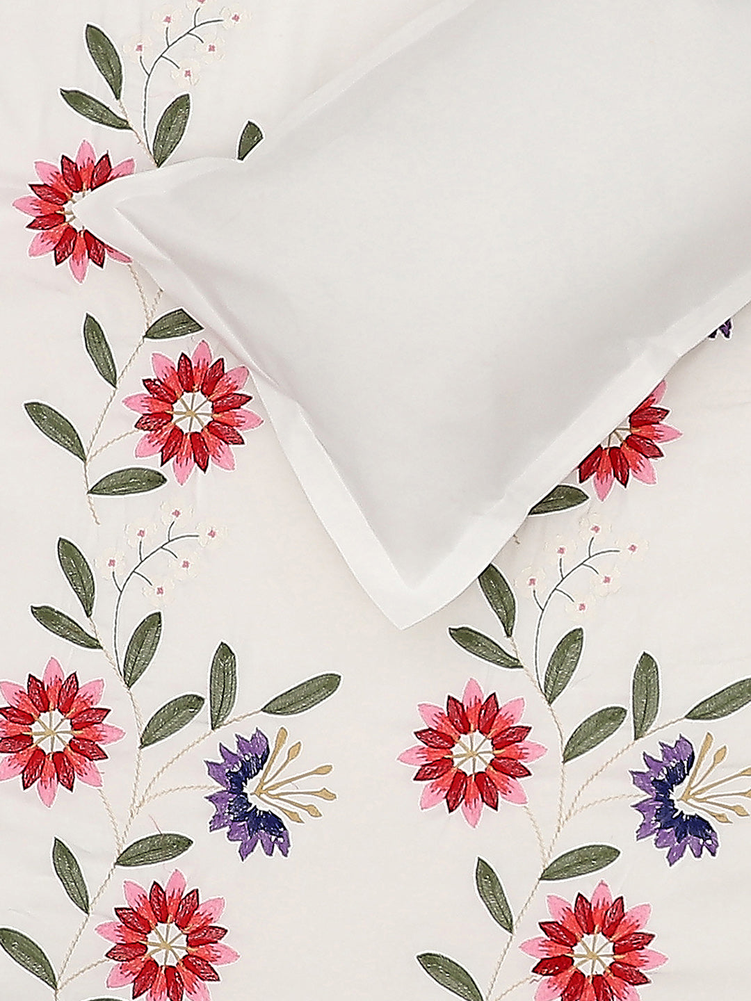 115 GSM Polyester Double Bed Bedsheet with 2 Pillow Covers - Updated - Updated